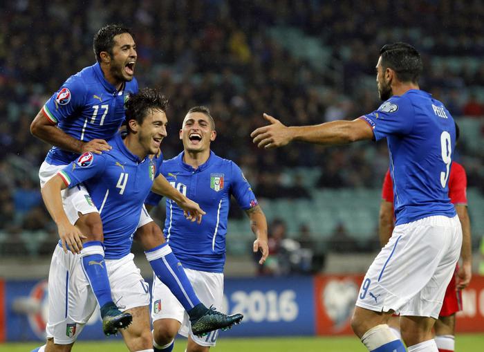 Azerbaijan Italia 1-3:Azzurri qualificati a Euro 2016