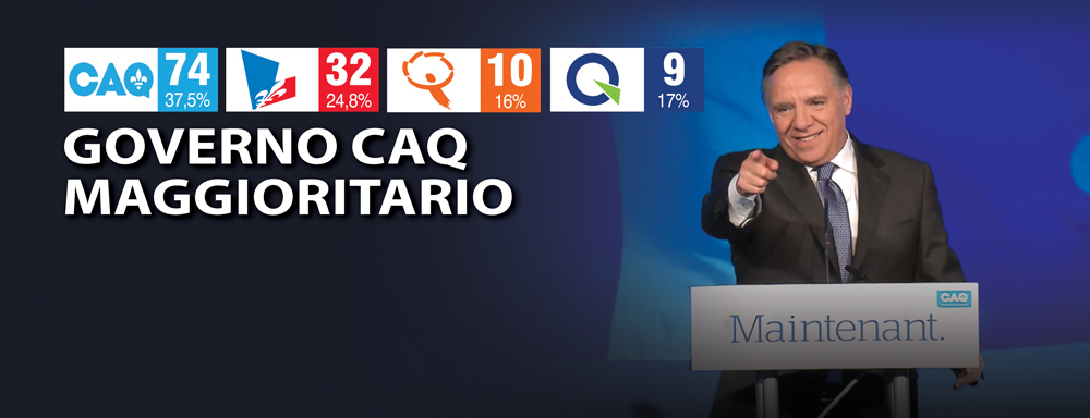 Legault primo ministro