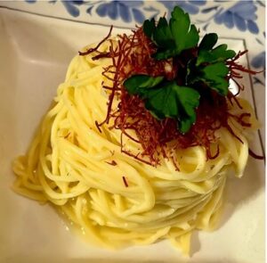 Tagliolini con sfilaccini d’asino dello chef Davide Pronti